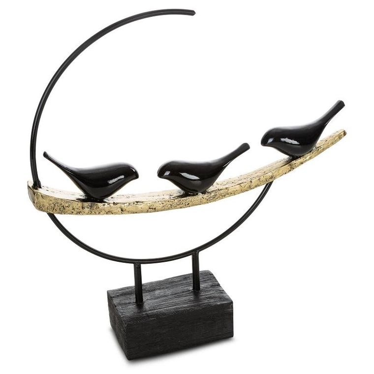 Eurofirany, figurka dekoracyjna, Sema, 36-8-36 cm, czarny