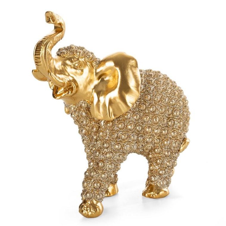 Eurofirany, figurka dekoracyjna, Senti, 15-7-15 cm, złoty