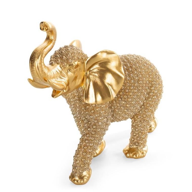 Eurofirany, figurka dekoracyjna, Senti, 26-10-24 cm, złoty