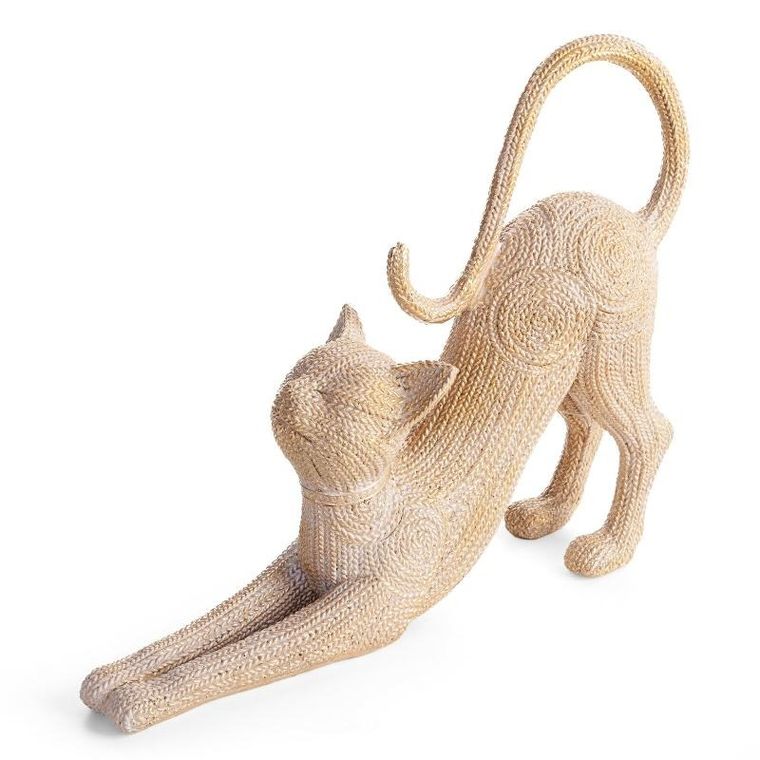 Eurofirany, figurka dekoracyjna Valeri, 32-8-25 cm, złoty