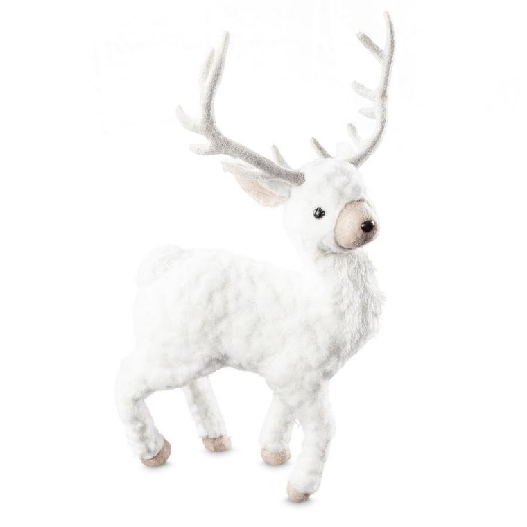 Eurofirany, figurka świąteczna, 27-13-48 cm, biały