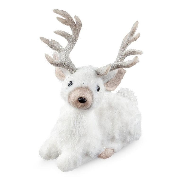 Eurofirany, figurka świąteczna, 27-17-35 cm, biały