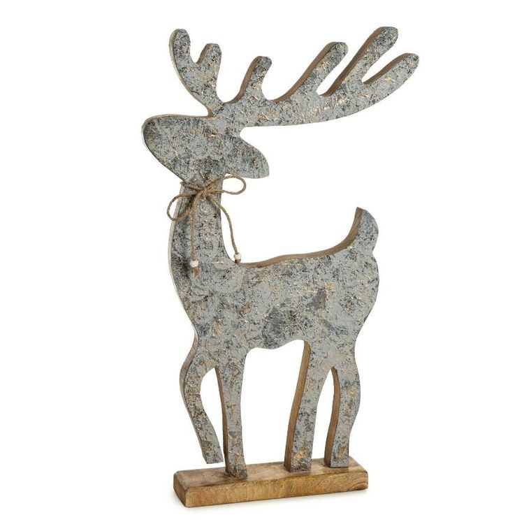 Eurofirany, figurka świąteczna, 32-8-62 cm, srebrny