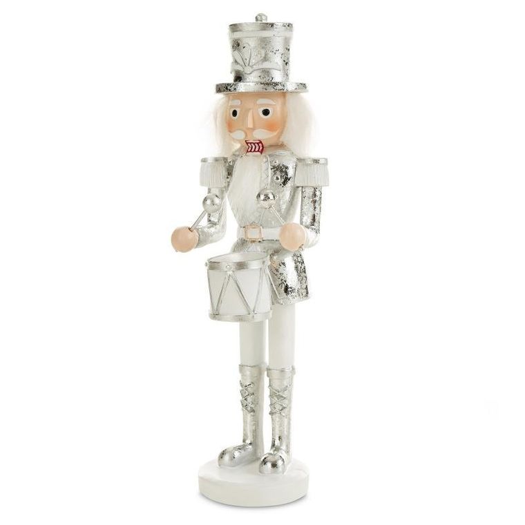 Eurofirany, figurka świąteczna, 8-7-25 cm, biały