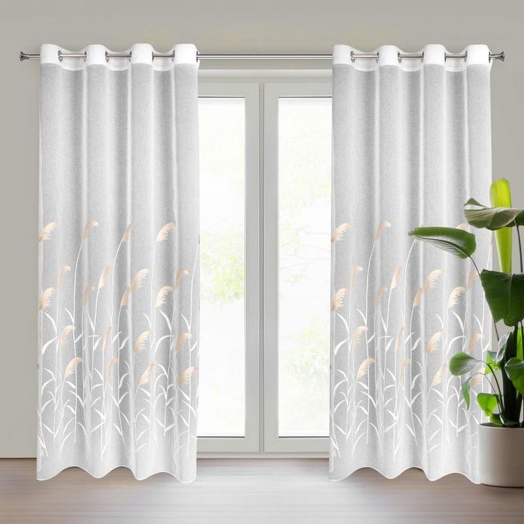 Eurofirany, firana gotowa, Abbie, 140-250 cm, kremowy