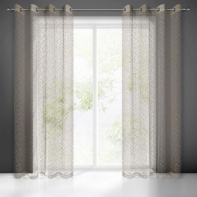 Eurofirany, firana gotowa, Amanda, 140-250 cm, beżowy