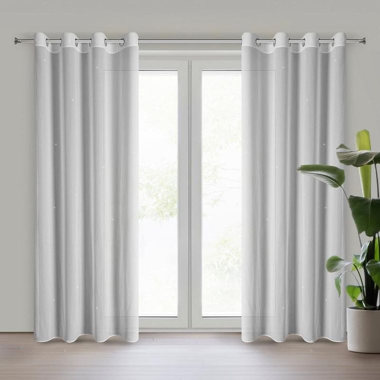 Eurofirany, firana gotowa, Ariadna, 1, 140-250 cm, biały