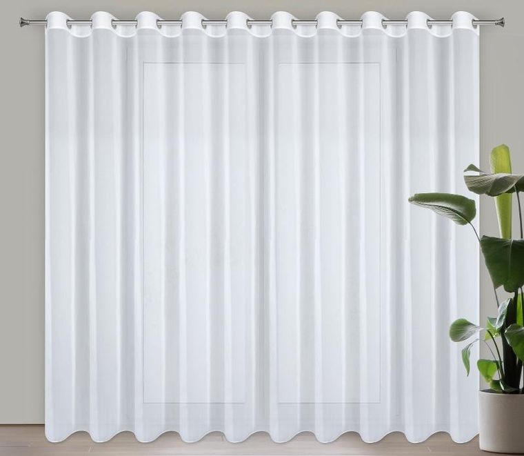 Eurofirany, firana gotowa, Arleta, biały, 270-350 cm