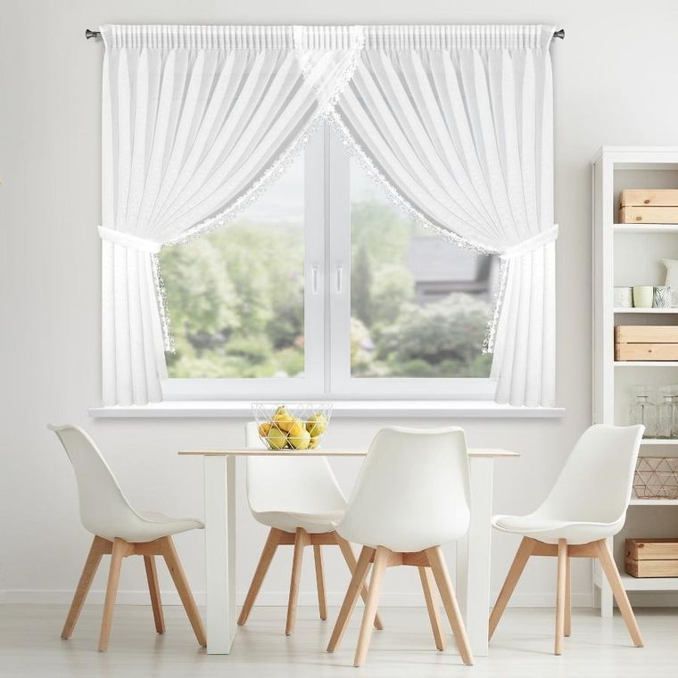 Eurofirany, firana gotowa, Artemida, na taśmie, 400-160 cm, biały