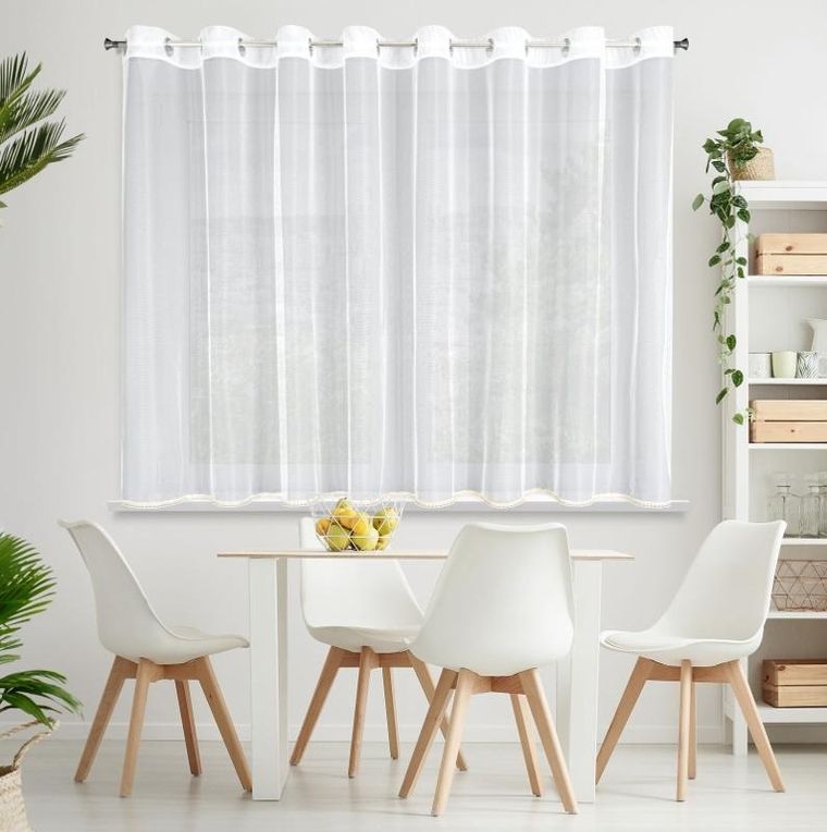 Eurofirany, firana gotowa, Cassie, 300-150 cm, biały