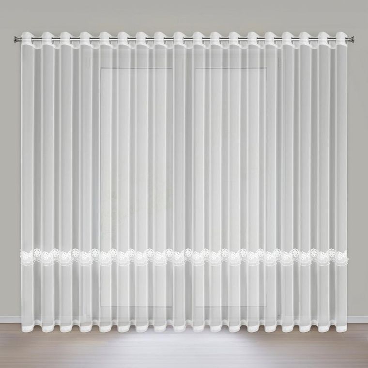 Eurofirany, firana gotowa, Isola, 350-250 cm, biały