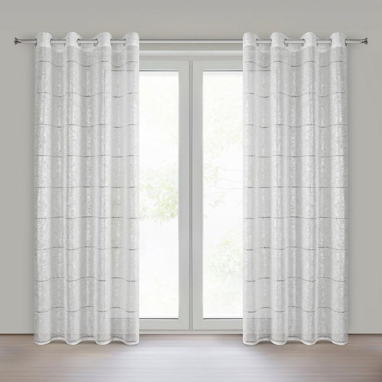 Eurofirany, firana gotowa, Katy, 140-250 cm, biały