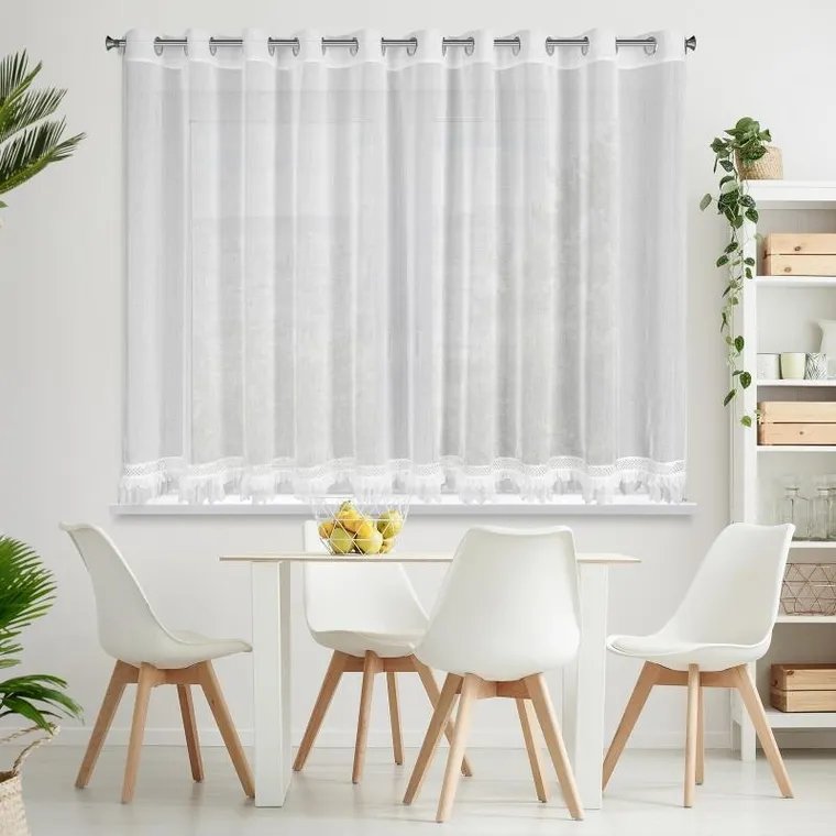 Eurofirany, firana gotowa kiara 350 x 150 cm, biały