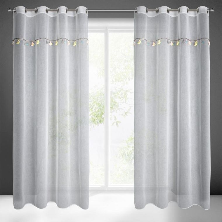 Eurofirany, firana gotowa, kids, 140-250 cm, biały