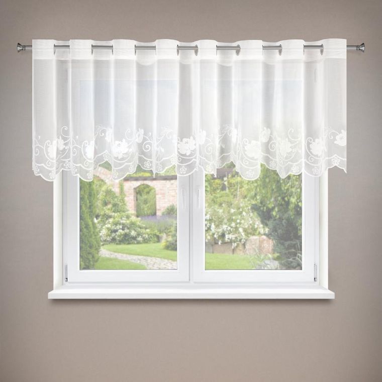 Eurofirany, firana gotowa, Leti, 350-70 cm, biały
