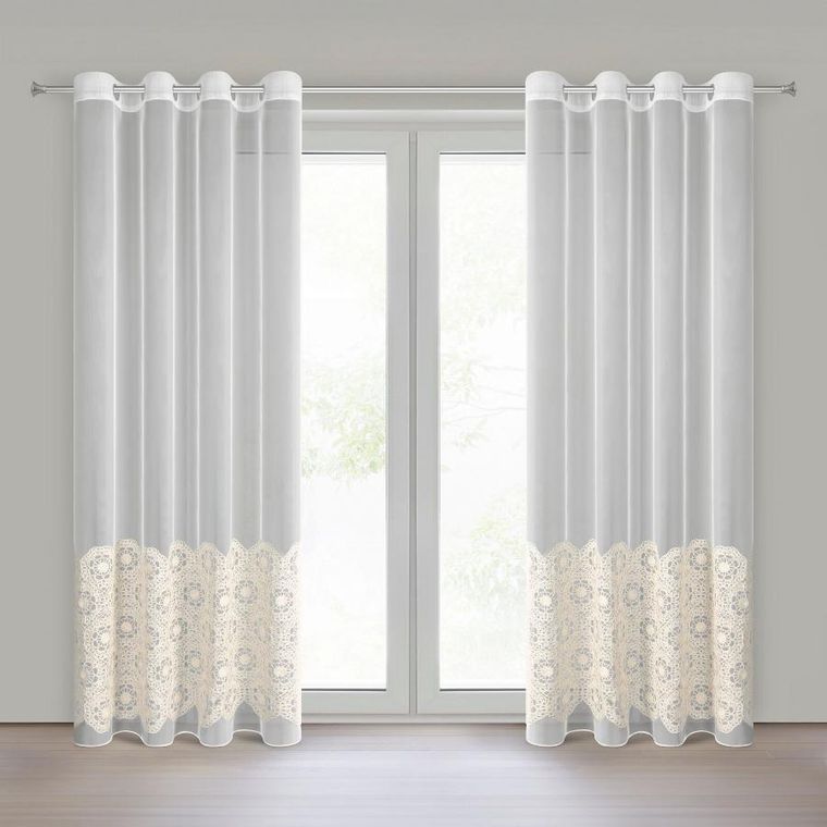 Eurofirany, firana gotowa, Liza, 140-250 cm, beżowy