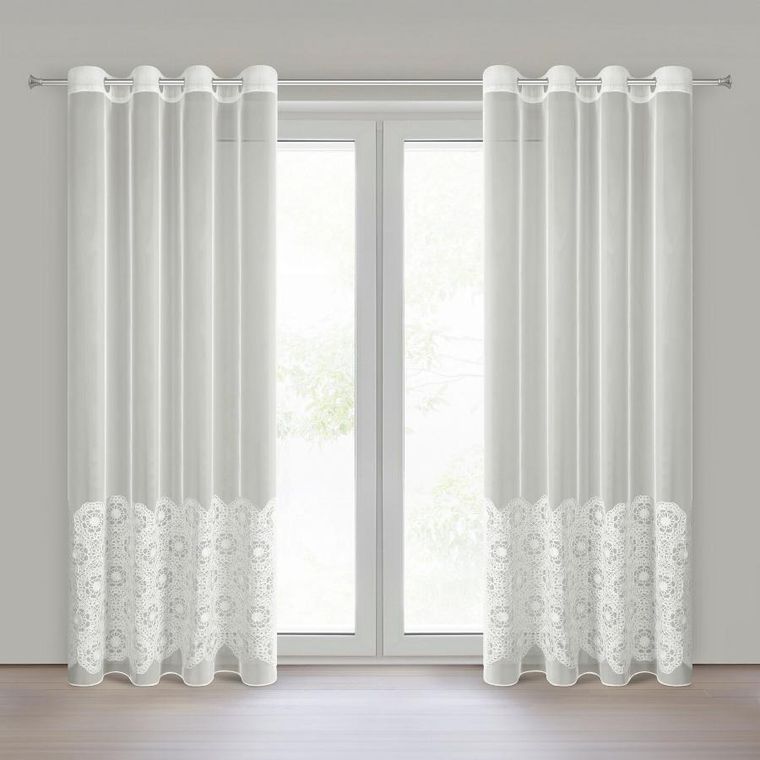 Eurofirany, firana gotowa, Liza, 140-250 cm, naturalny