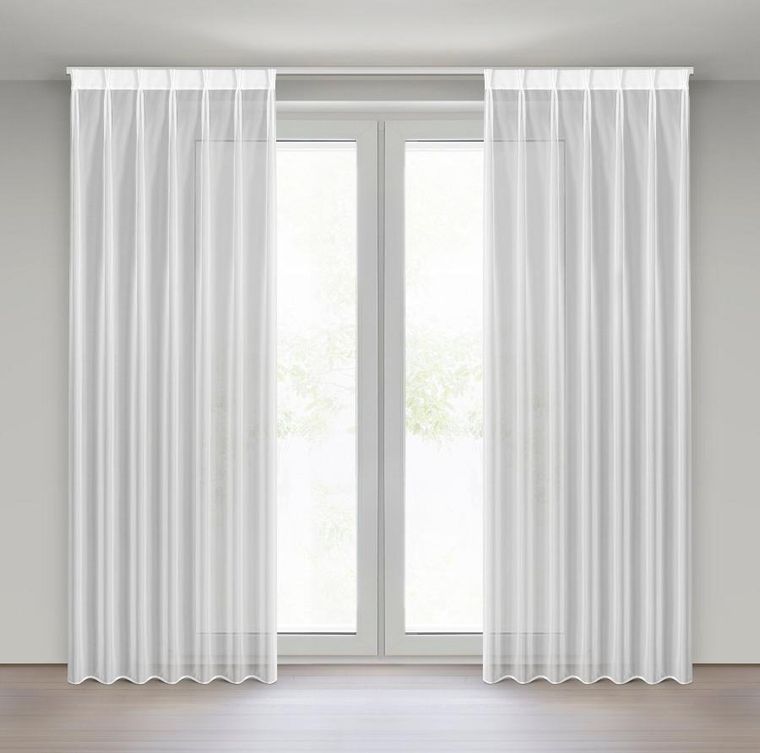 Eurofirany, firana gotowa, Lucy, 140-270 cm, biały