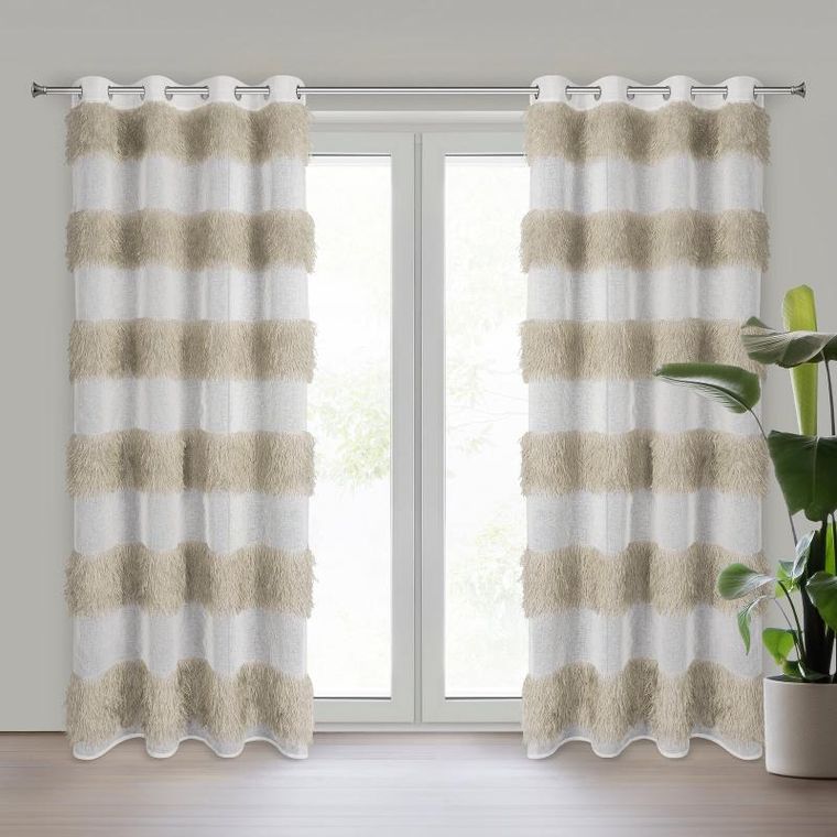 Eurofirany, firana gotowa, Margaret, 140-250 cm, biały