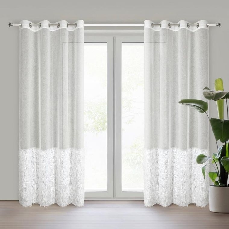 Eurofirany, firana gotowa, Margaret, 140-250 cm, kremowy