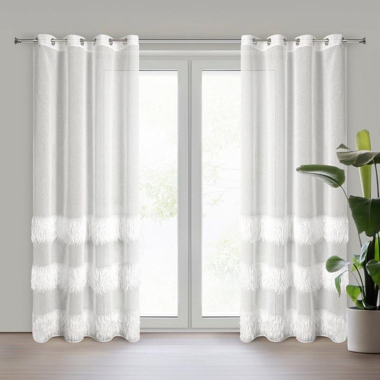 Eurofirany, firana gotowa, Margaret, 140-250 cm, kremowy