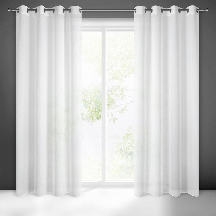 Eurofirany, firana gotowa, Margo, 140-250 cm, biały