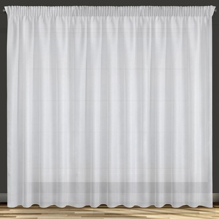 Eurofirany, firana gotowa na taśmie, Adel, 350-250 cm, biały