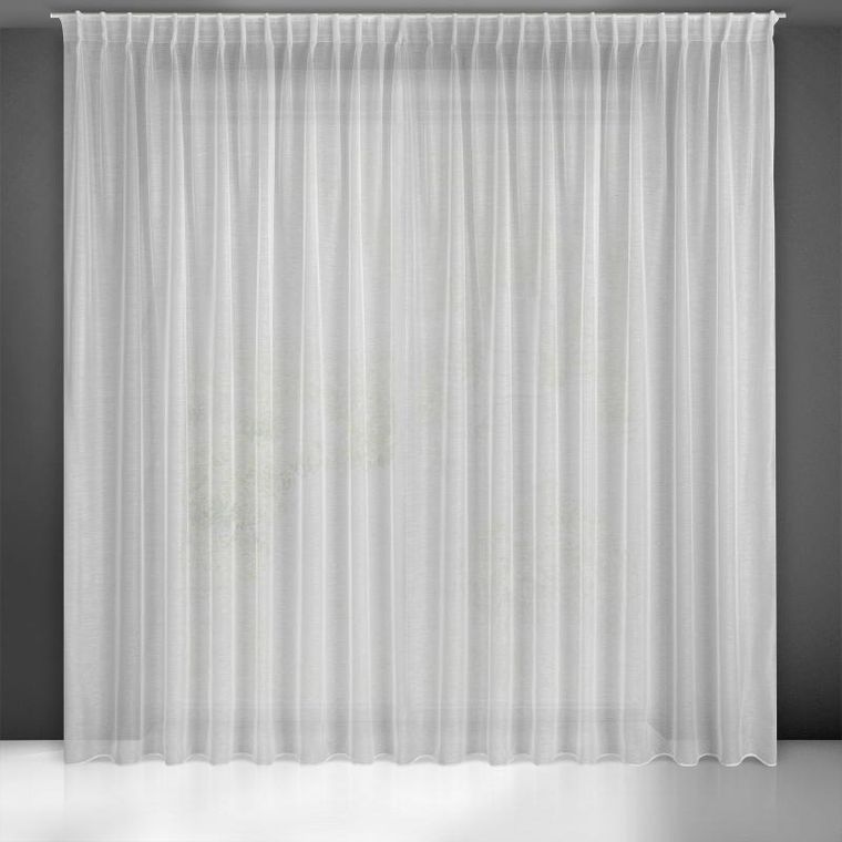 Eurofirany, firana gotowa na taśmie, Belissa, 300-300 cm, biały