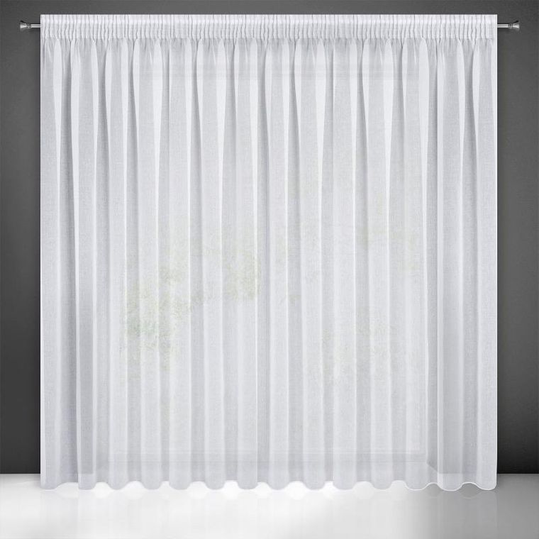 Eurofirany, firana gotowa na taśmie, Elpidia, 350-250 cm, biały