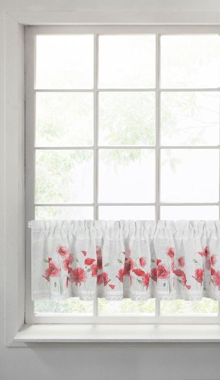 Eurofirany, firana gotowa na taśmie, Mari, 30-150 cm, biały