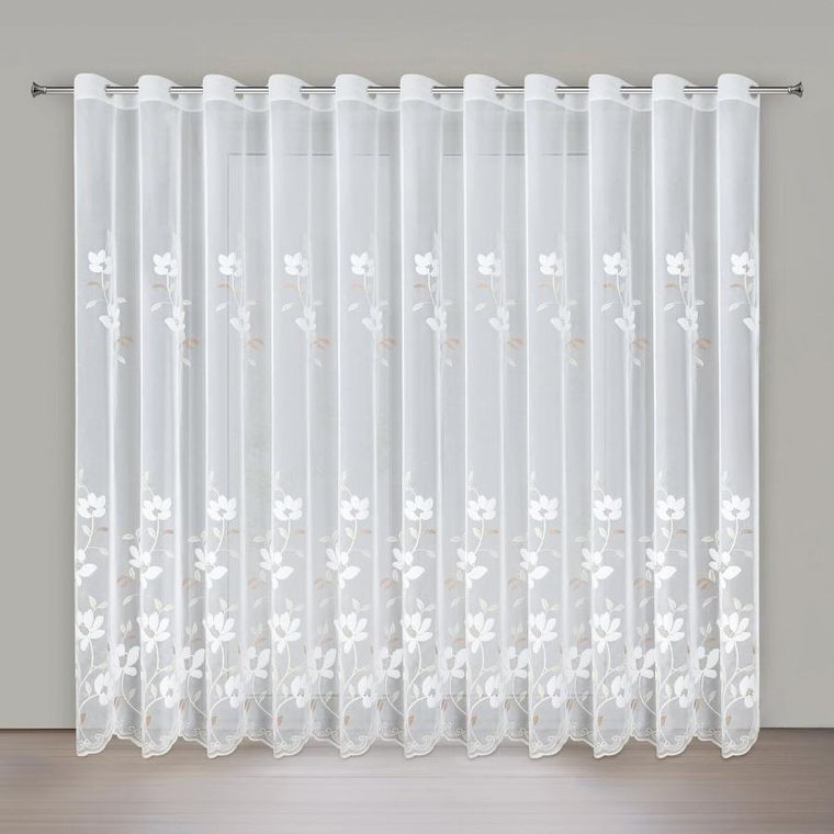 Eurofirany, firana gotowa, Sandi, 350-250 cm, biały