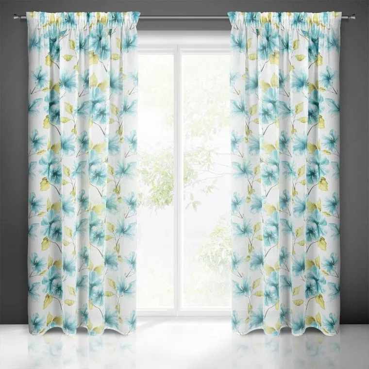 Eurofirany, firana gotowa, Sofia, na taśmie, 140-270 cm, biały