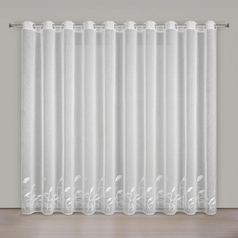 Eurofirany, firana gotowa, Tasha, 400-250 cm, biały