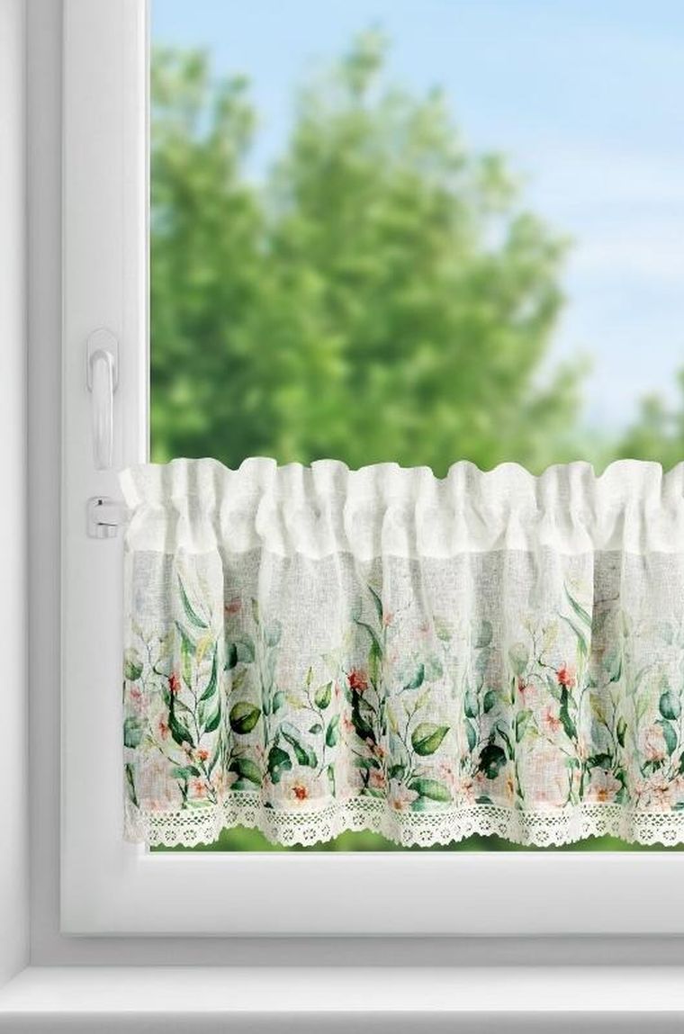 Eurofirany, firana zaciemniająca gotowa na taśmie, Estera, 150-30 cm, biały