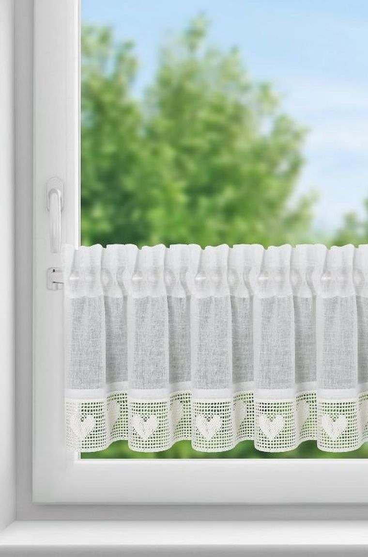 Eurofirany, firana zaciemniająca gotowana taśmie, Gaja, 150-30 cm, kremowy