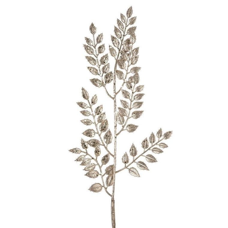 Eurofirany, gałązka świąteczna dekoracyjna, 10-48 cm, srebrny