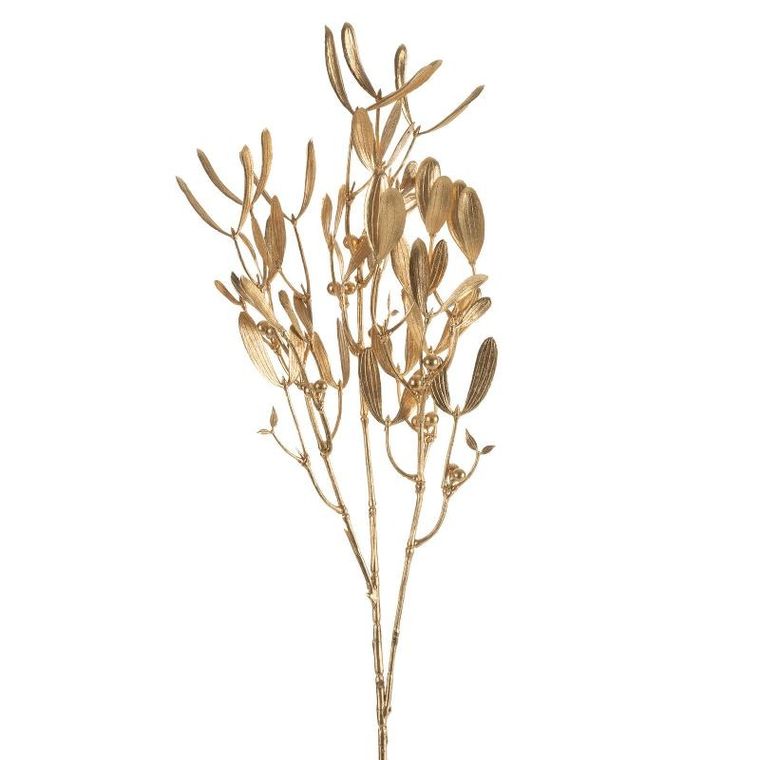 Eurofirany, gałązka świąteczna dekoracyjna, 10-66 cm, złoty