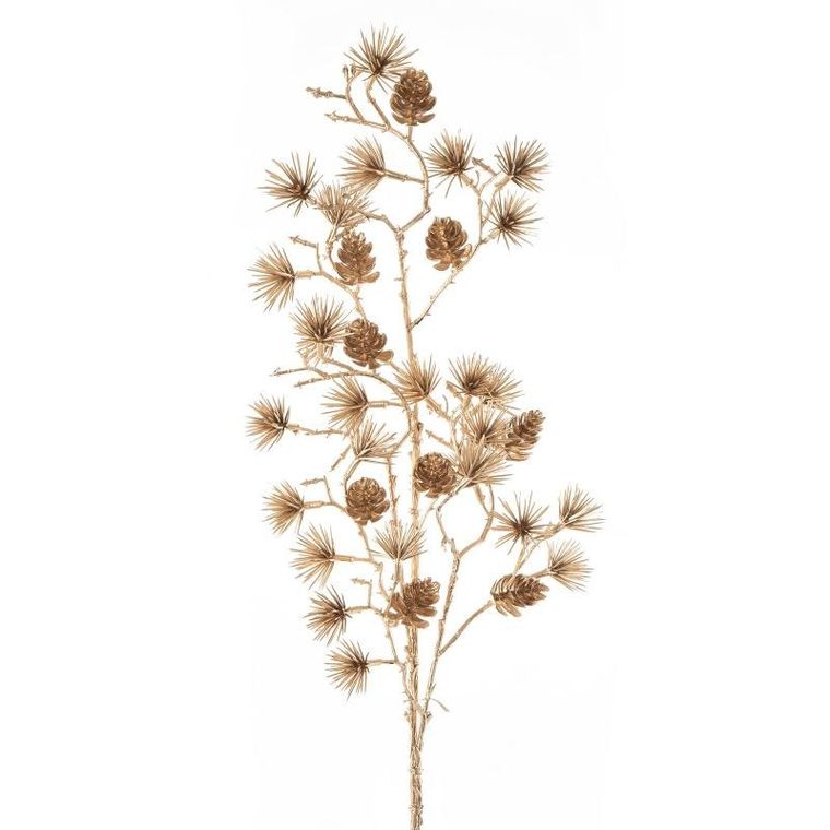 Eurofirany, gałązka świąteczna dekoracyjna, 10-73 cm, złoty