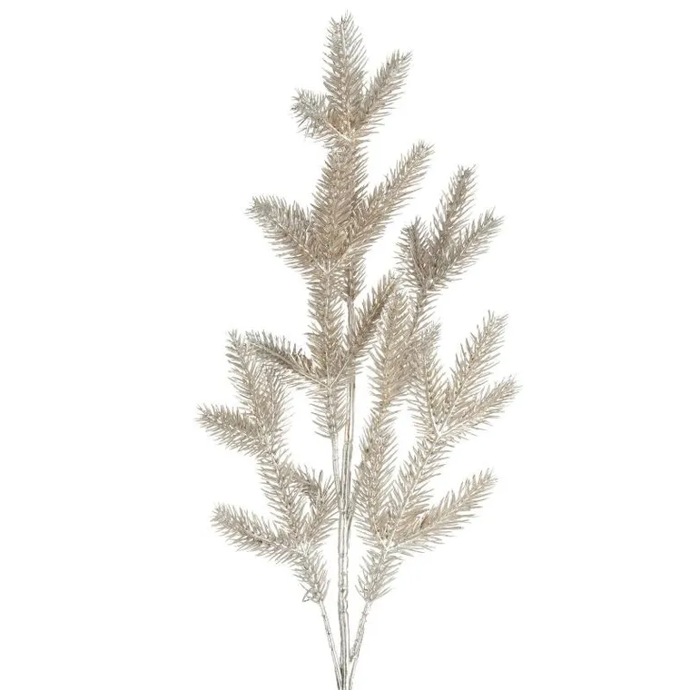 Eurofirany, gałązka świąteczna dekoracyjna, 20-50 cm, srebrny