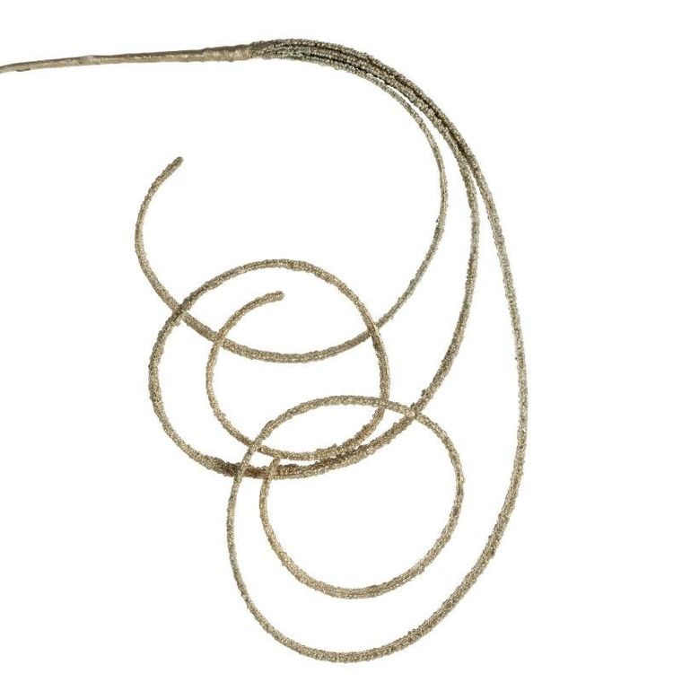 Eurofirany, gałązka świąteczna dekoracyjna, 5-58 cm, szampański