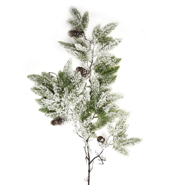 Eurofirany, gałązka świąteczna dekoracyjna, 88-48 cm, zielony