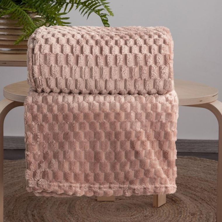 Eurofirany, koc d91 cindy6, 200-220 cm, beżowy