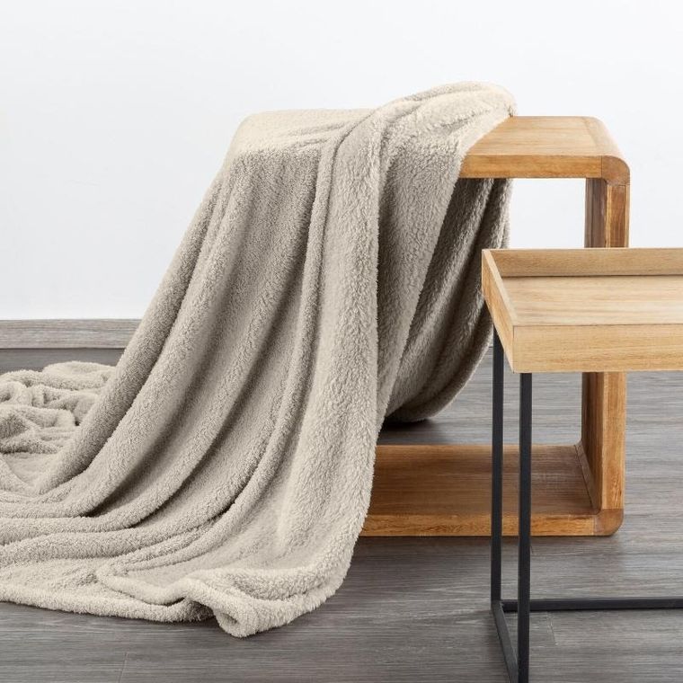 Eurofirany, koc d91, Lori, 170-210 cm, beżowy