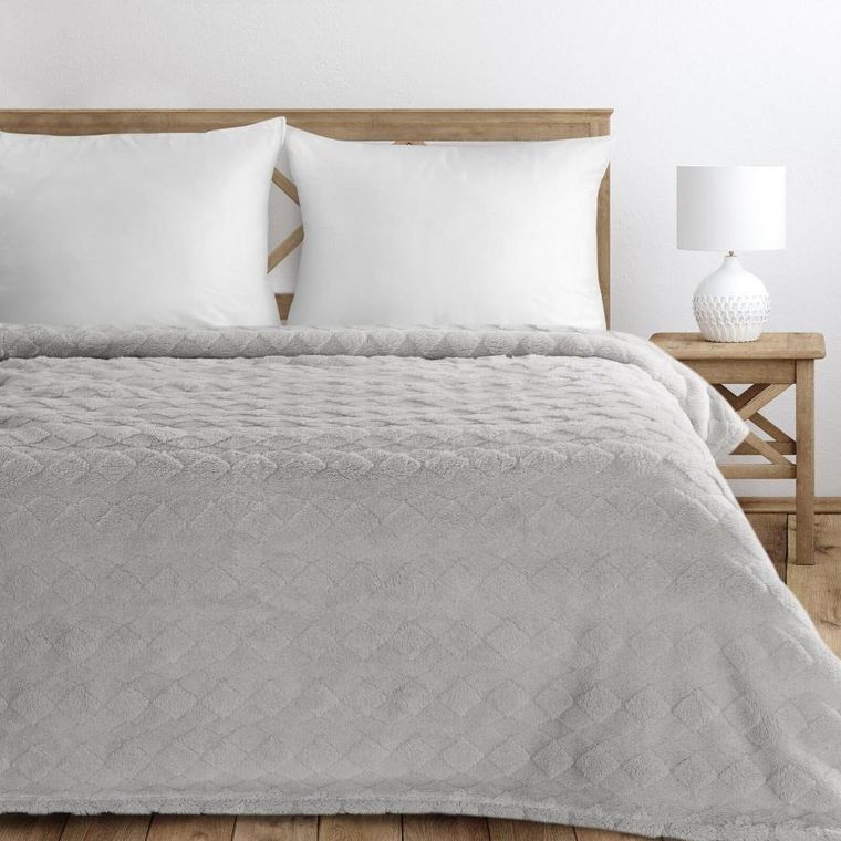 Eurofirany, koc d91, Nancy, 170-210 cm, srebrny