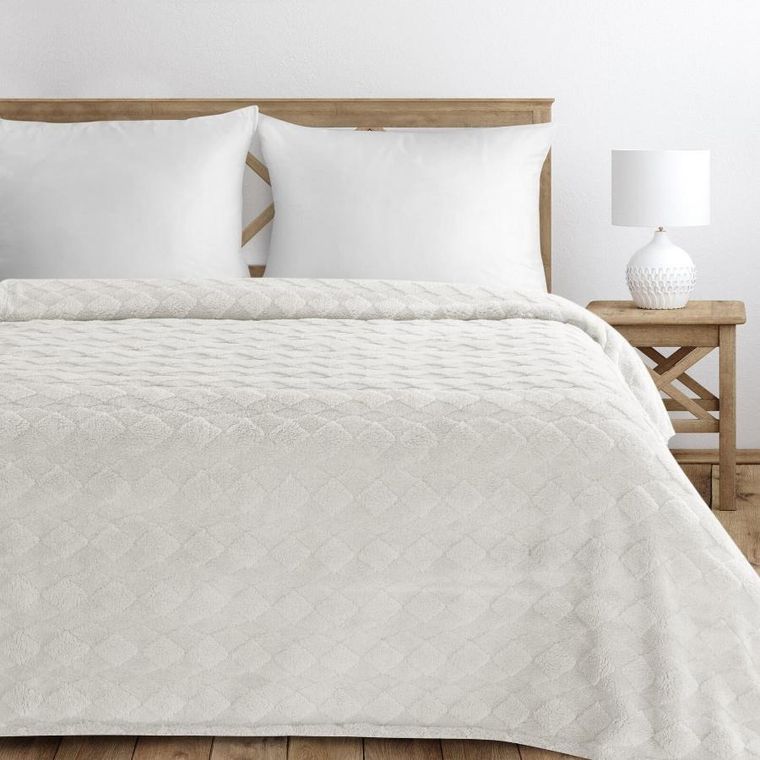 Eurofirany, koc d91, Nancy, 200-220 cm, kremowy