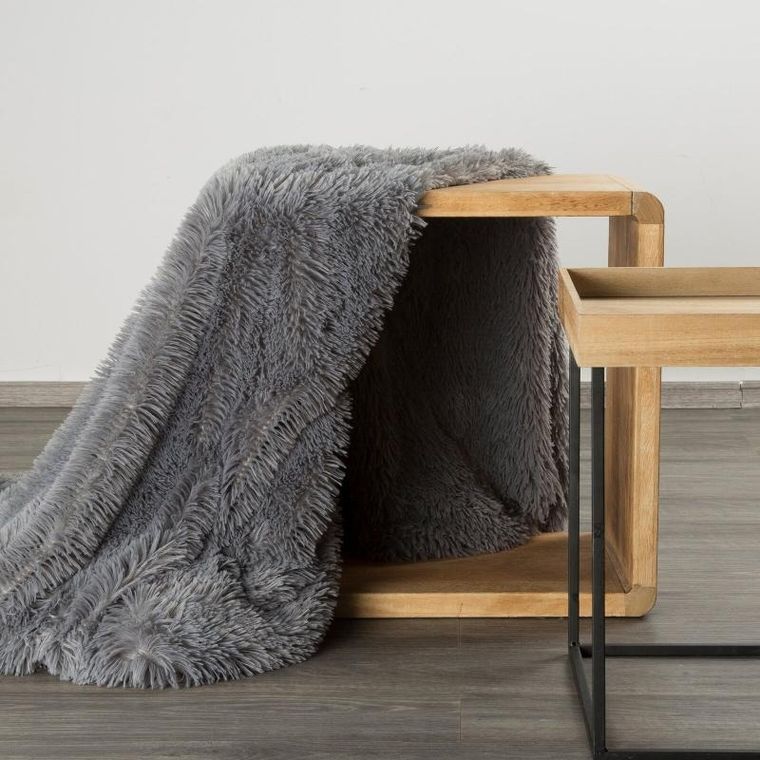 Eurofirany, koc d91 Tifany 1, szary, 150-200 cm