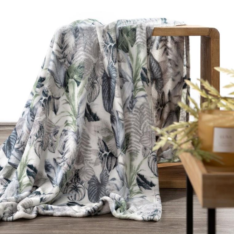 Eurofirany, koc Davos, 150-200 cm, zielony