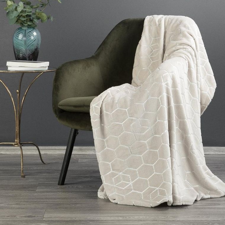 Eurofirany, koc Malibu, 150-200 cm, kremowy