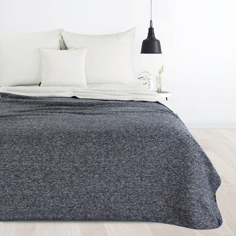 Eurofirany, koc panda, 150-200 cm, granatowy