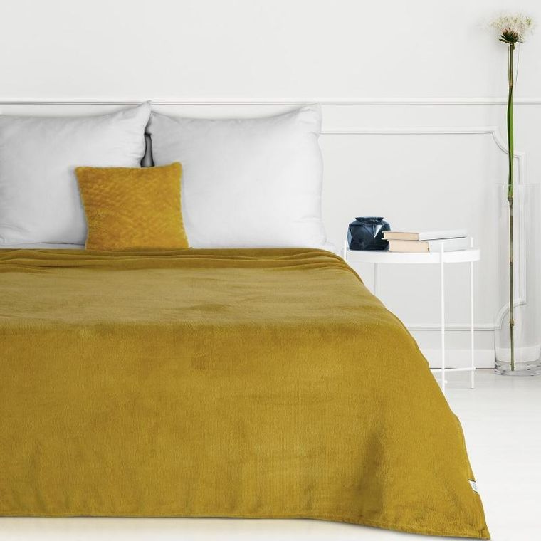 Eurofirany, koc Simple1, 150-200 cm, miodowy